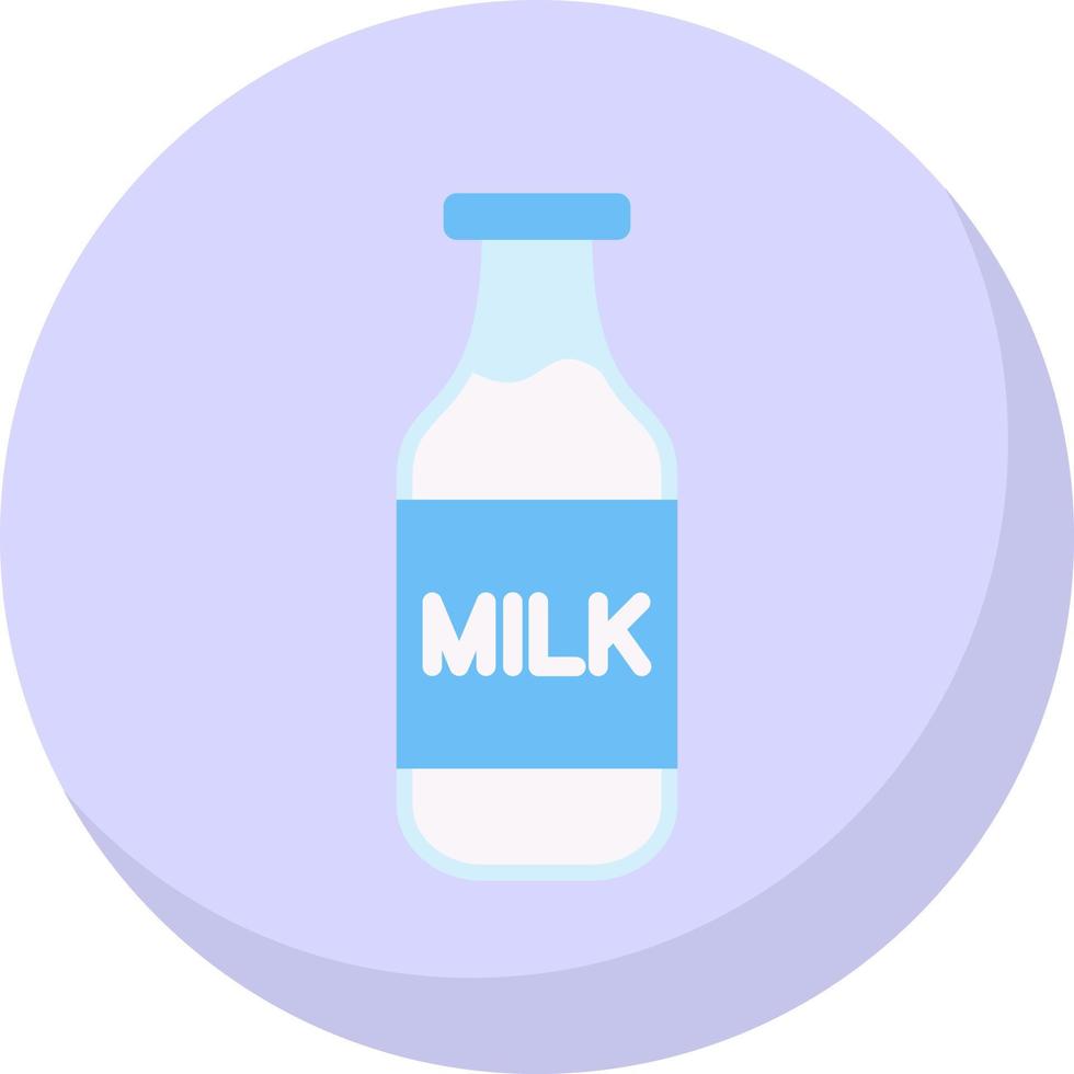 Milk Bottle Vector Icon Design