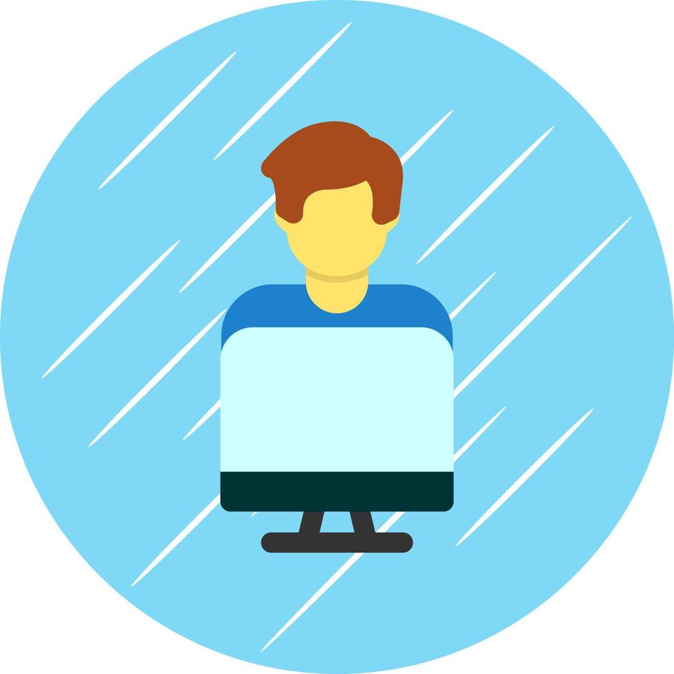Working on Computer Vector Icon Design