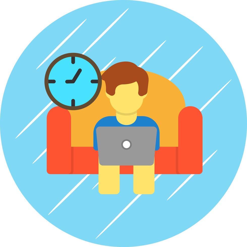 Relax Work Vector Icon Design