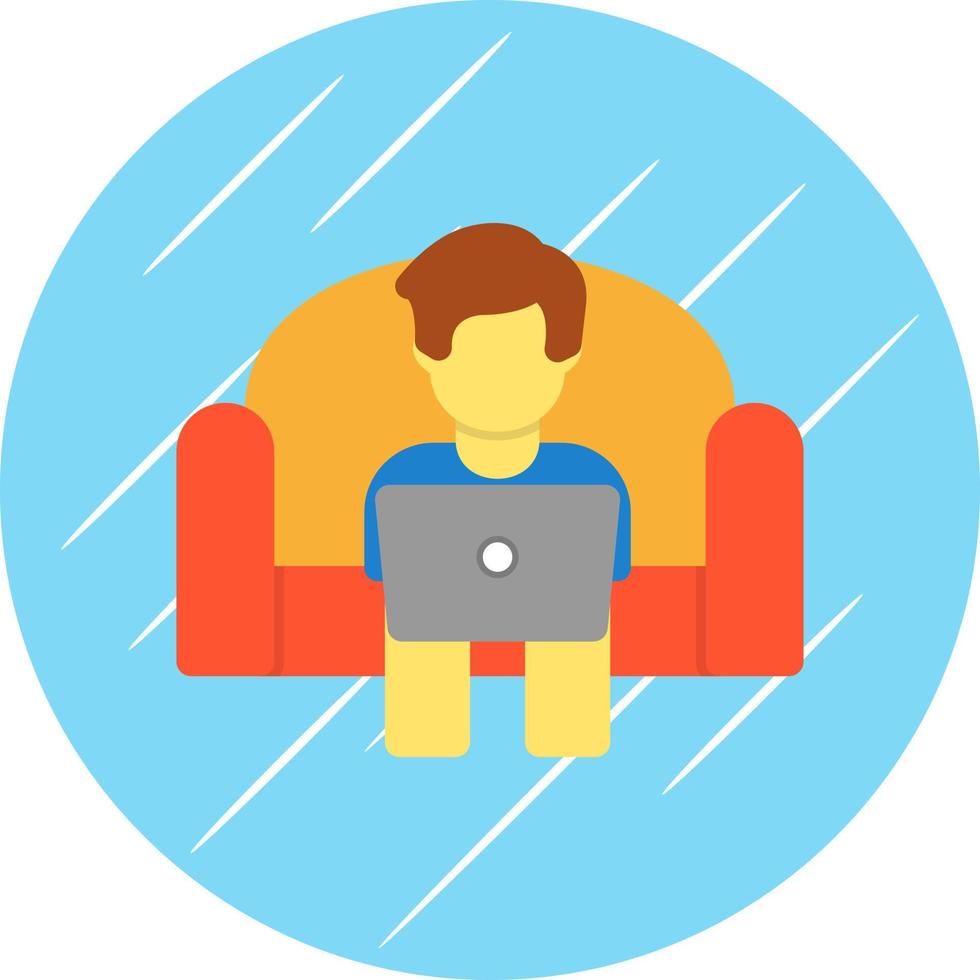 Working on Couch Vector Icon Design