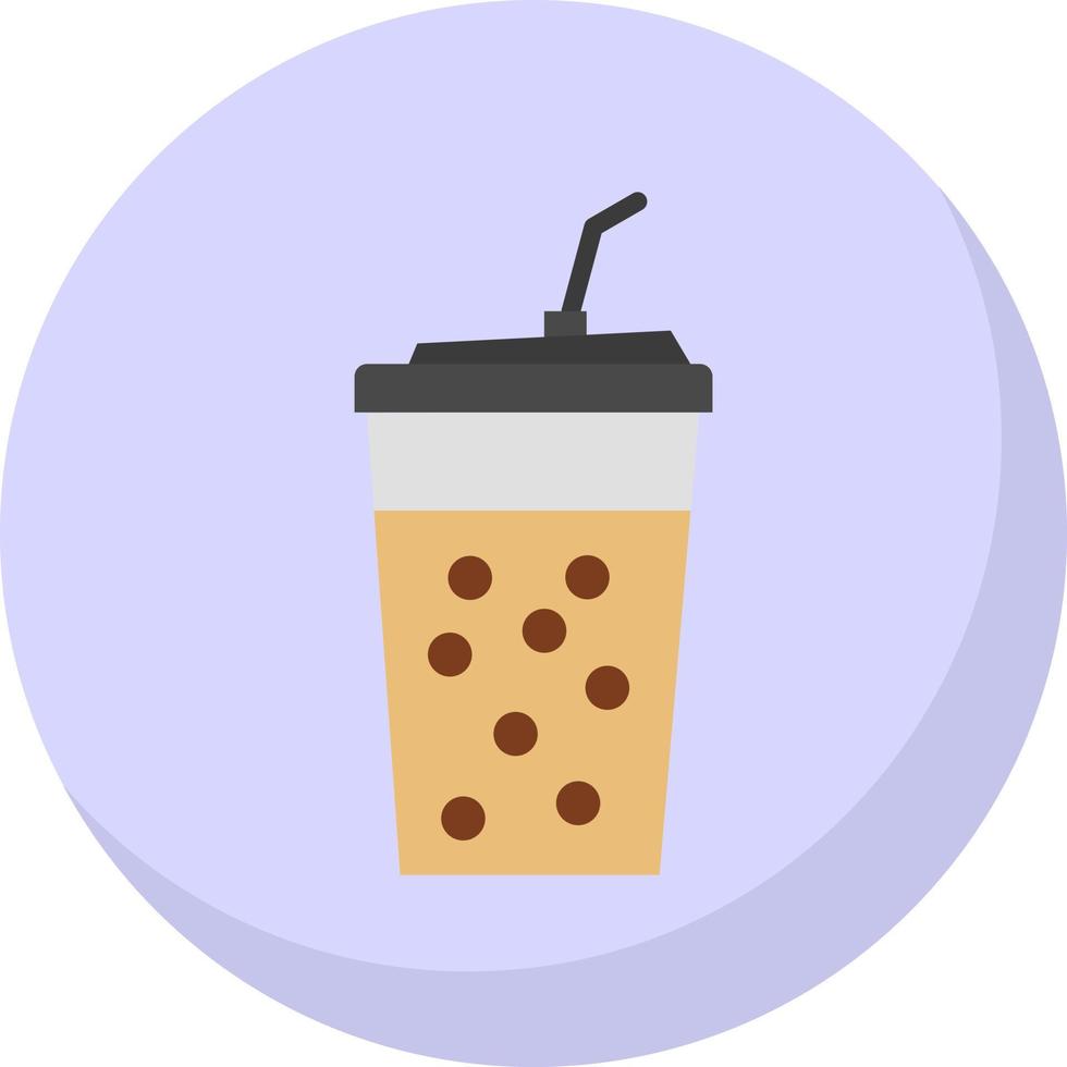 Bubble Tea Vector Icon Design