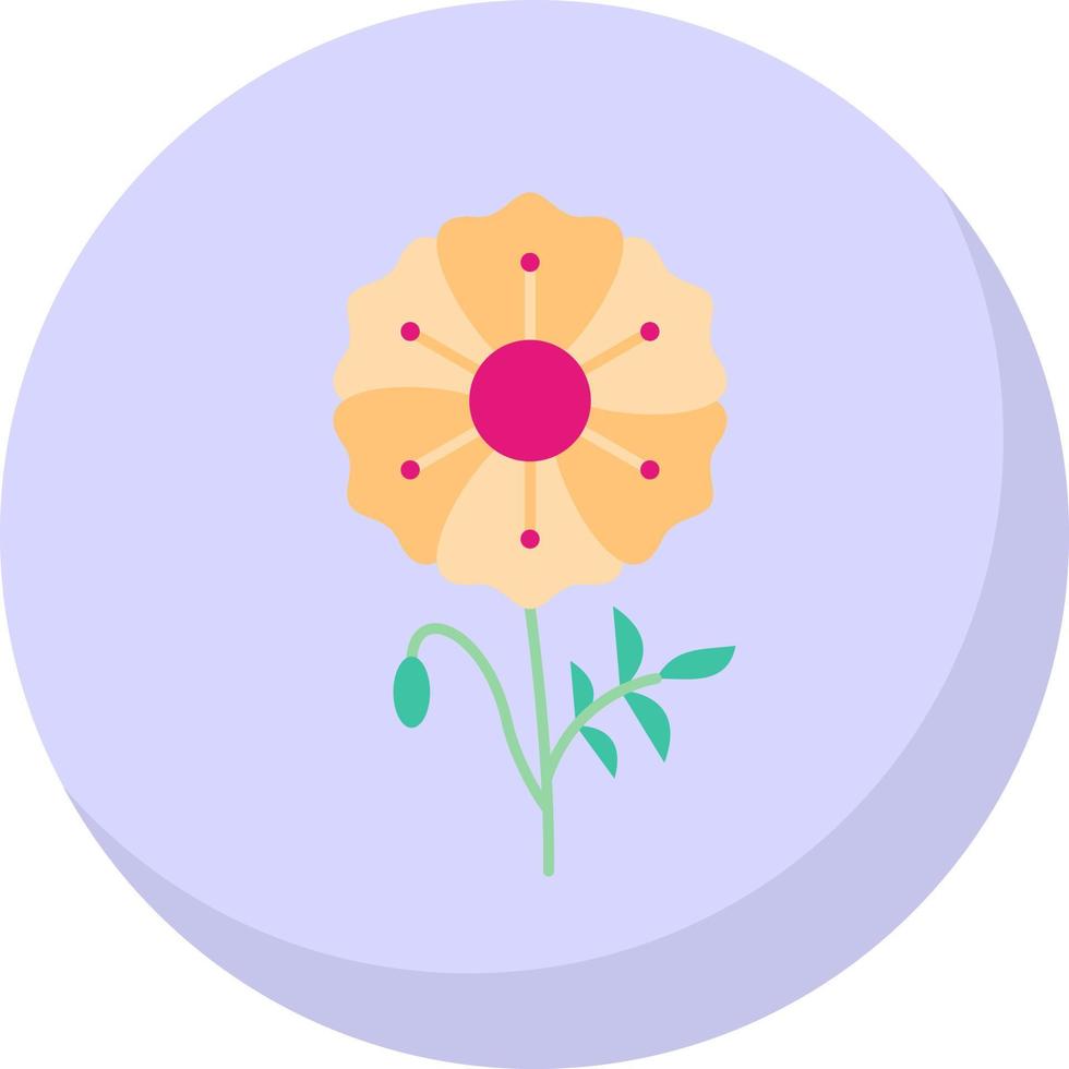 Poppy Vector Icon Design