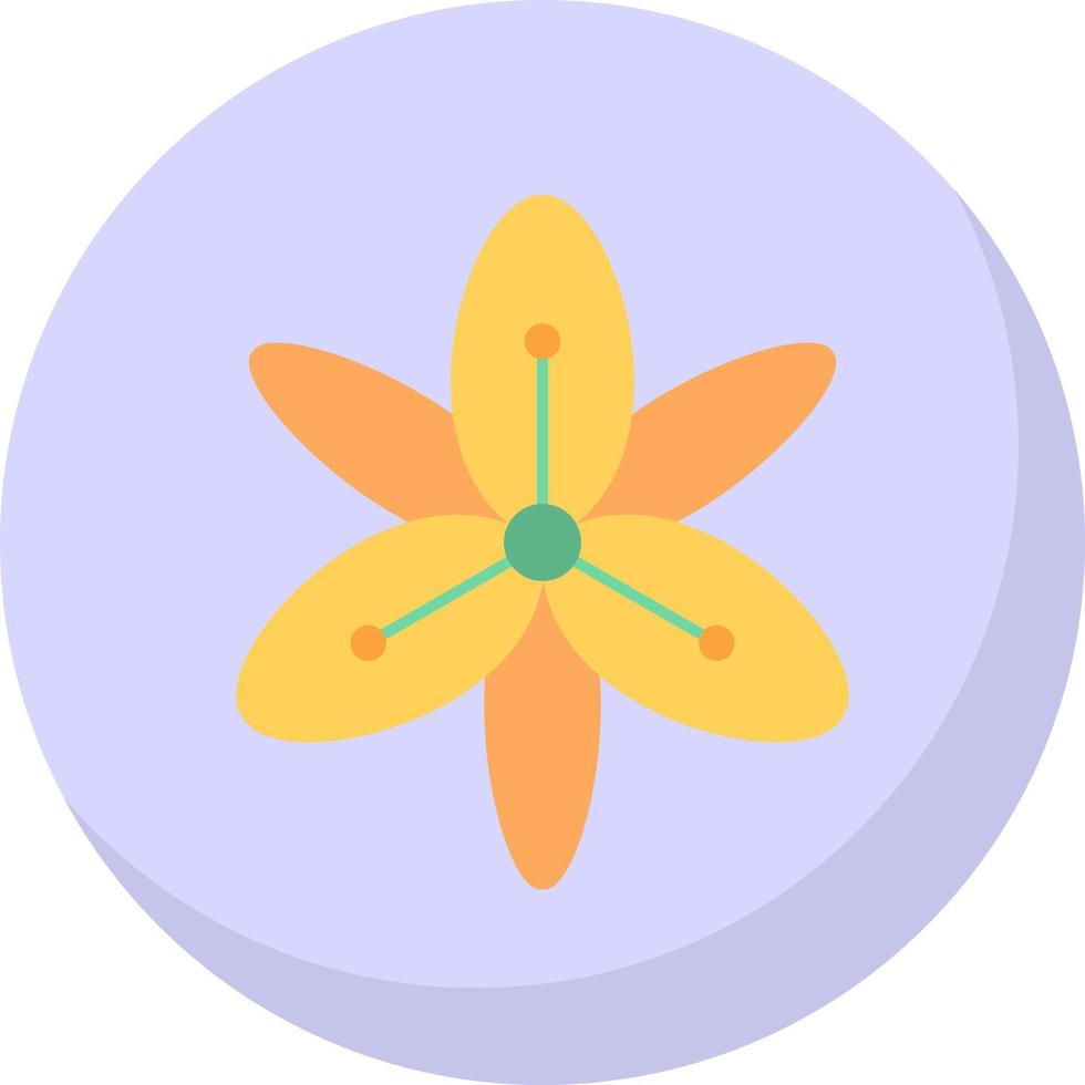 Tiger Lily Vector Icon Design