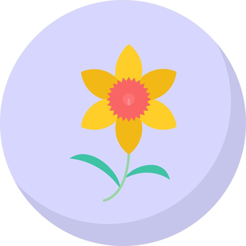 Daffodil Vector Icon Design