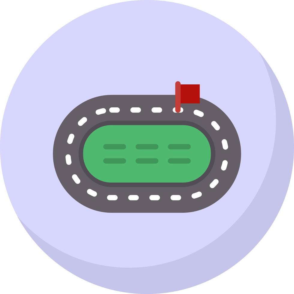 Race Track Vector Icon Design