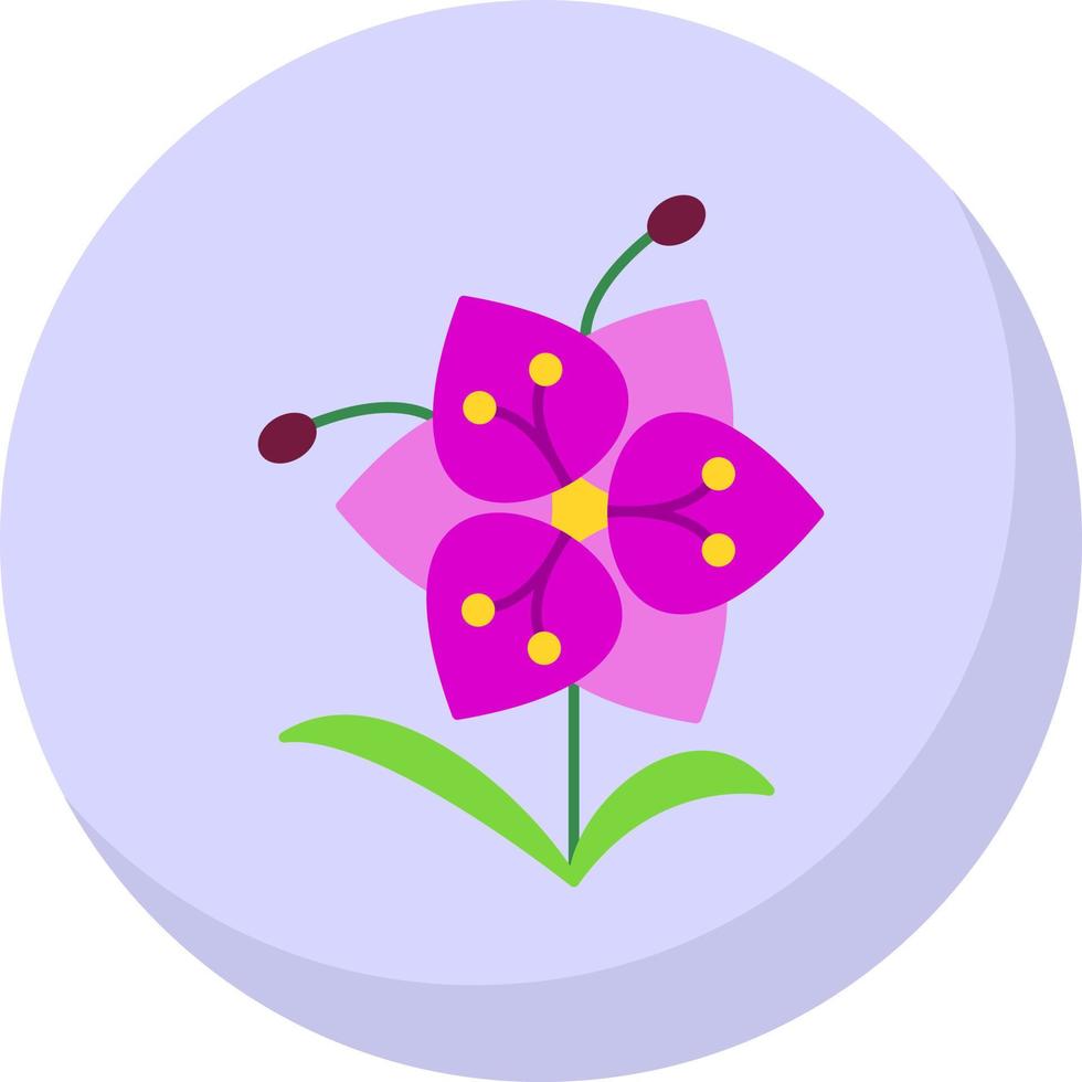 Orchid Vector Icon Design