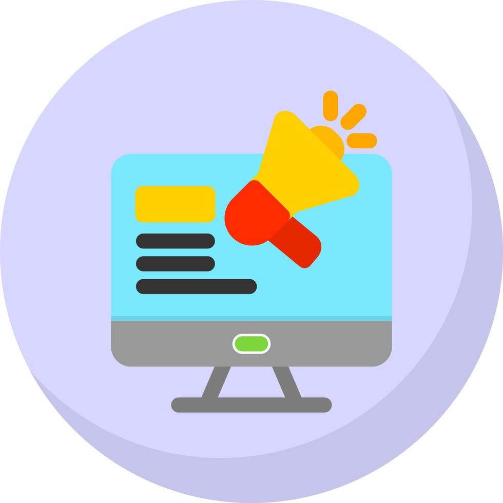 Website Ads Vector Icon Design