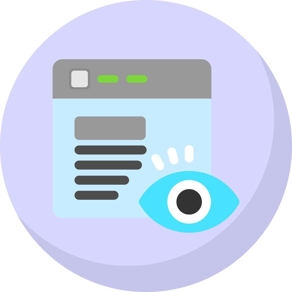 Page Visitors Vector Icon Design