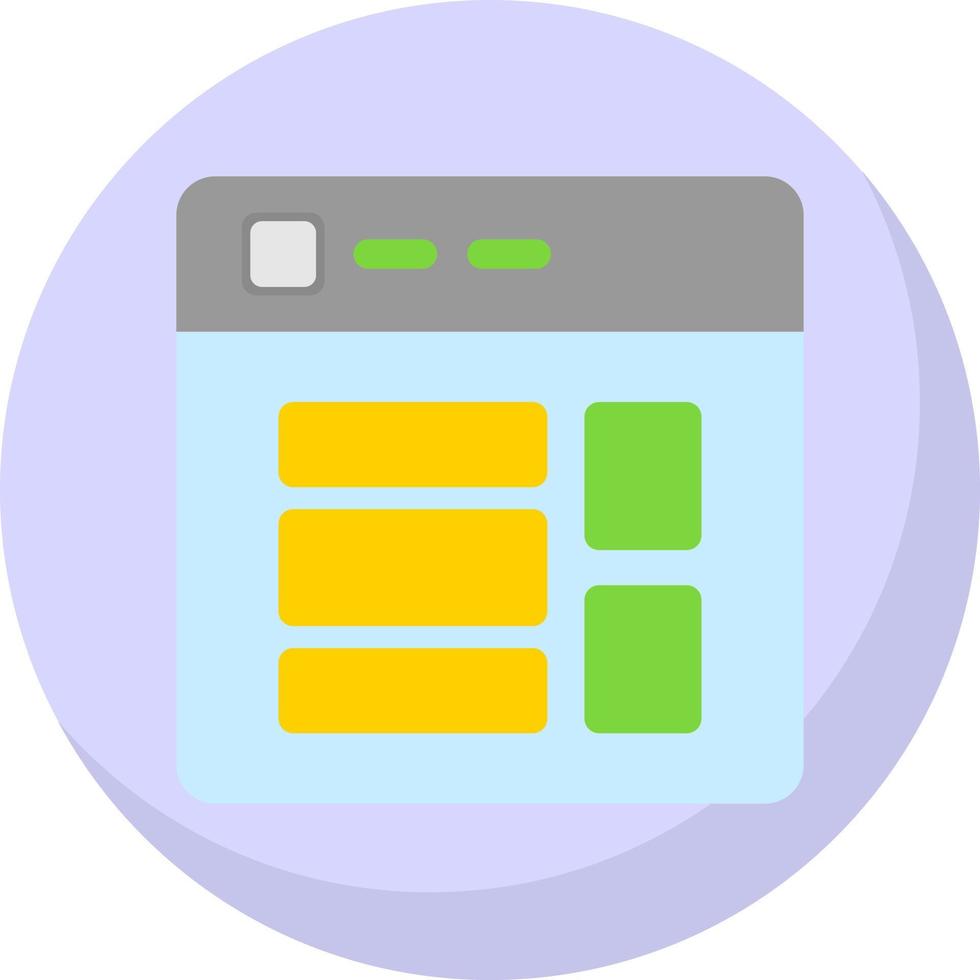 Website Layout Vector Icon Design