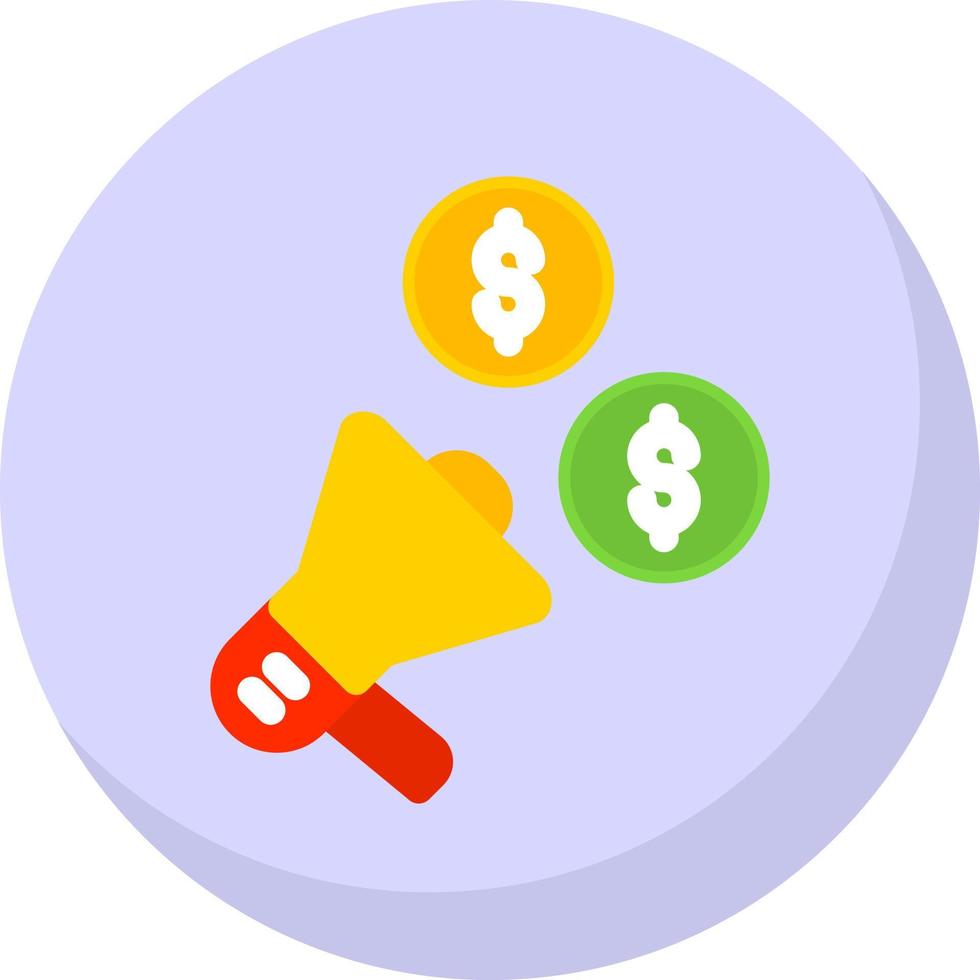 Marketing Budget Vector Icon Design