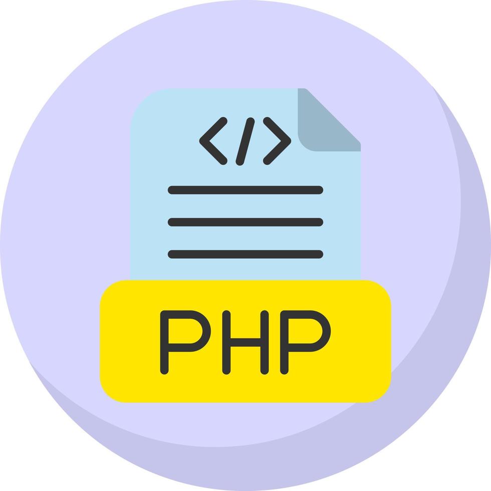 Php File Vector Icon Design