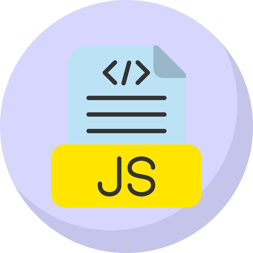 diseño de icono de vector de archivo javascript