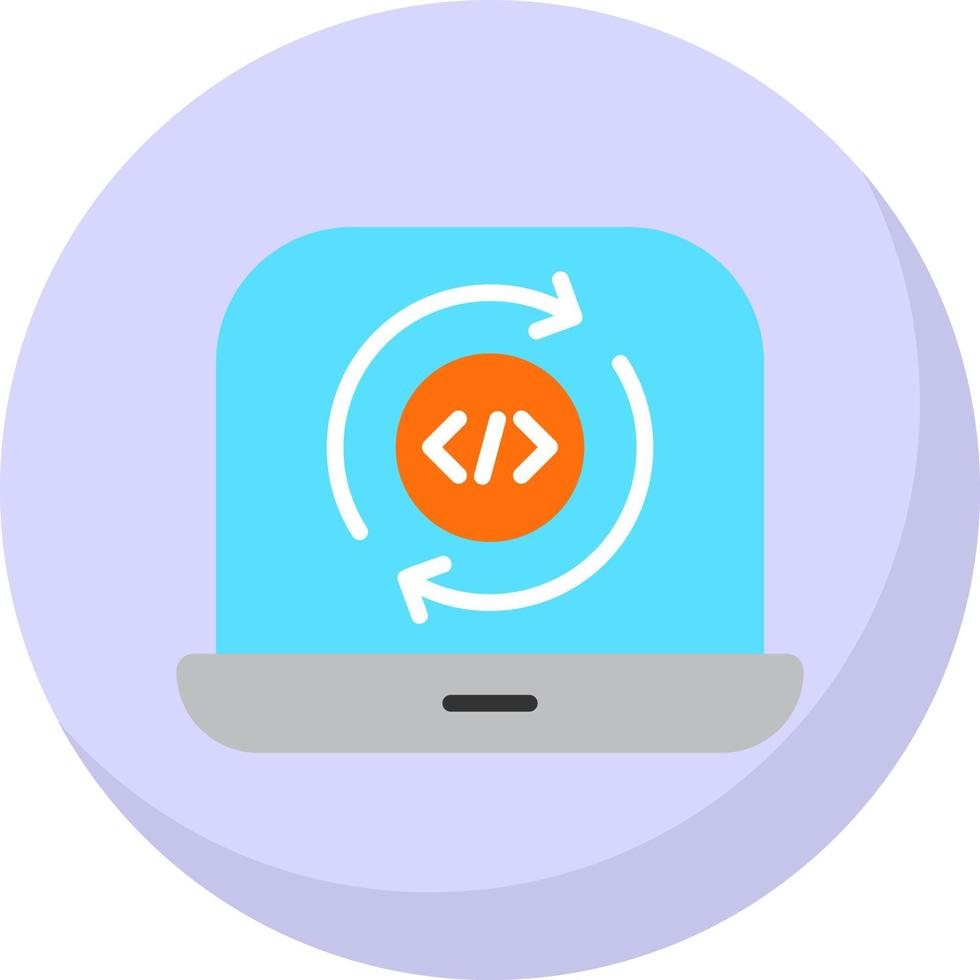 Programming Cycle Vector Icon Design