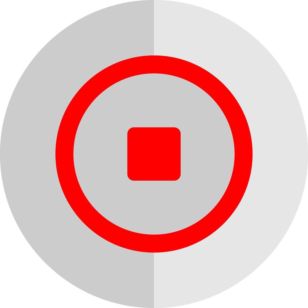 Stop Vector Icon Design