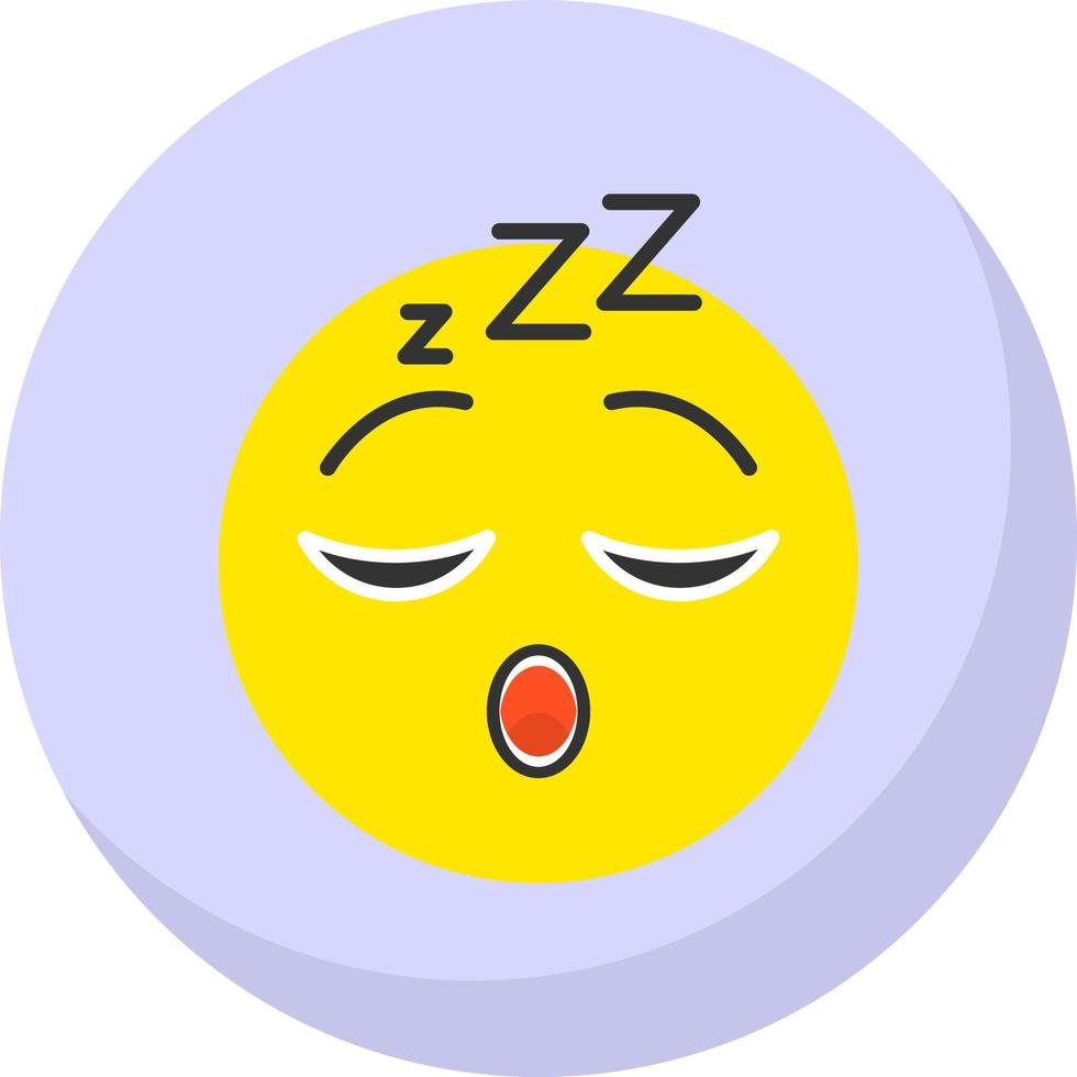 Sleeping Face Vector Icon Design