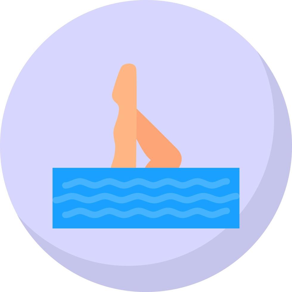 Synchronised Swimming Vector Icon Design