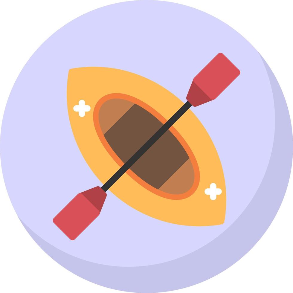 Canoe Vector Icon Design