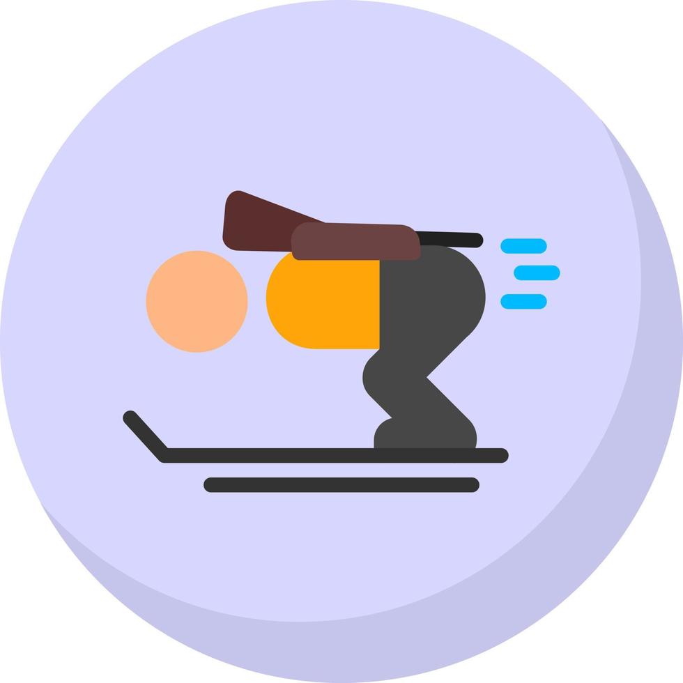 Biathlon Vector Icon Design
