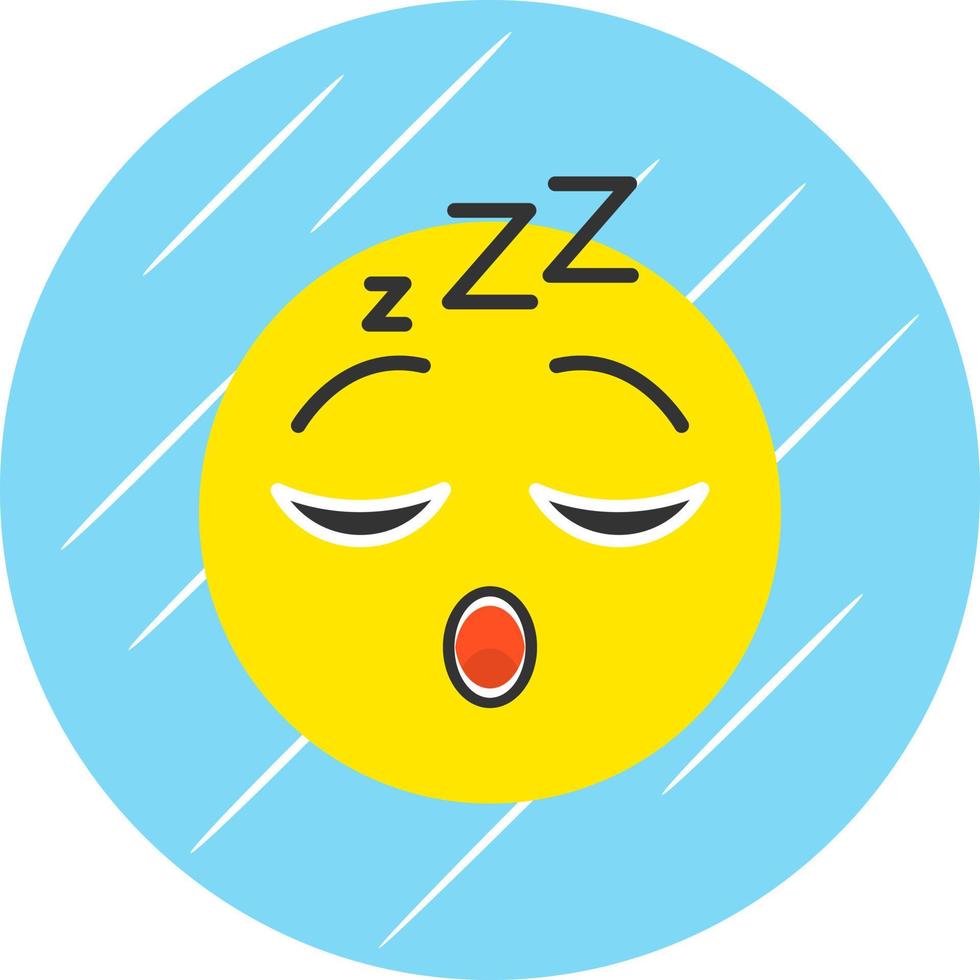 Sleeping Face Vector Icon Design