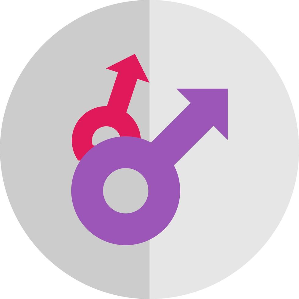 Mars Double Vector Icon Design