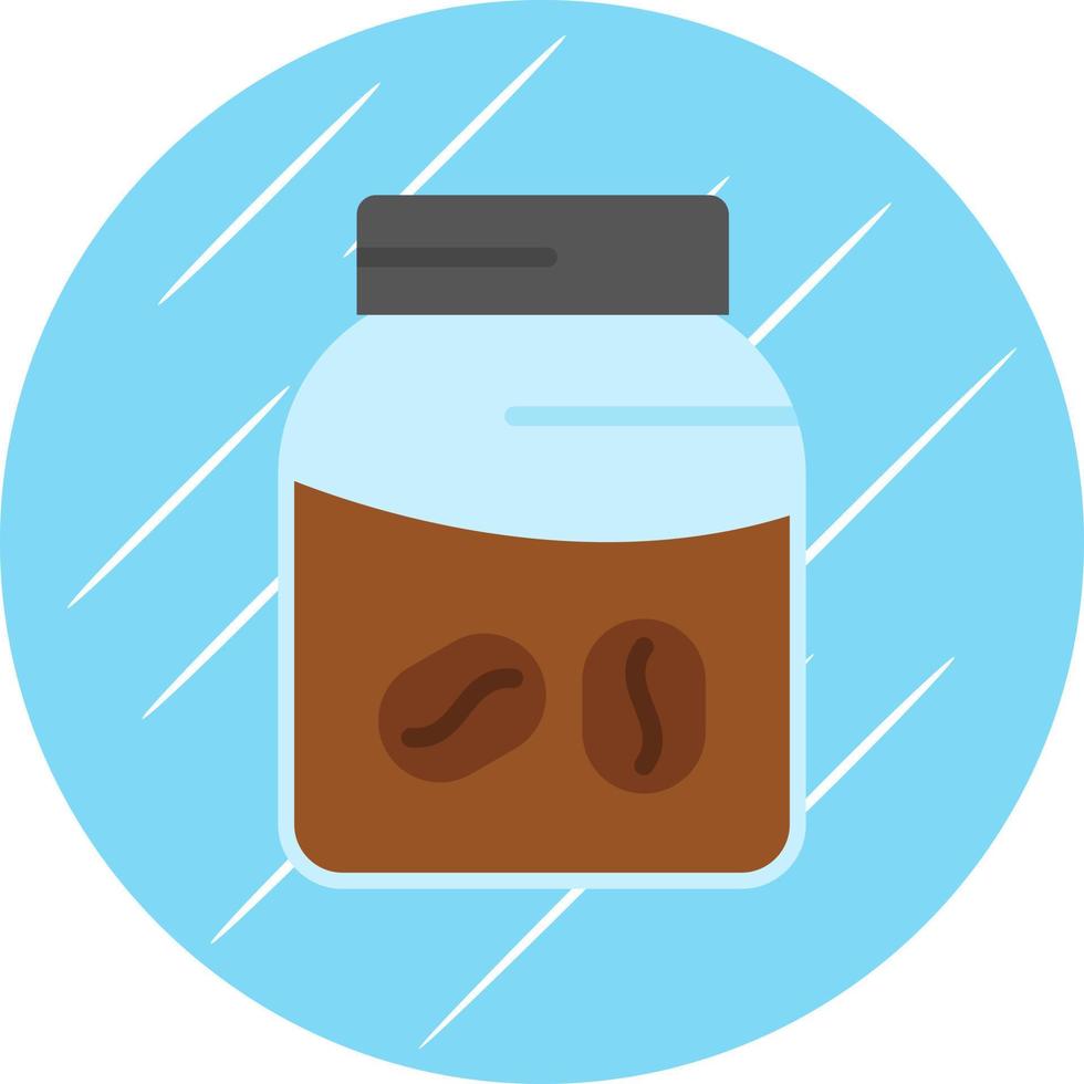 Coffee Jar Vector Icon Design