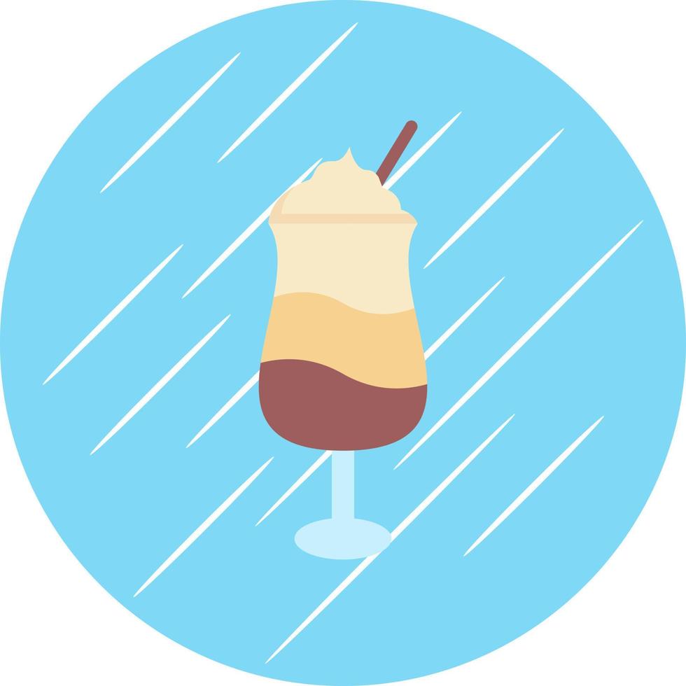 Latte Macchiato Vector Icon Design