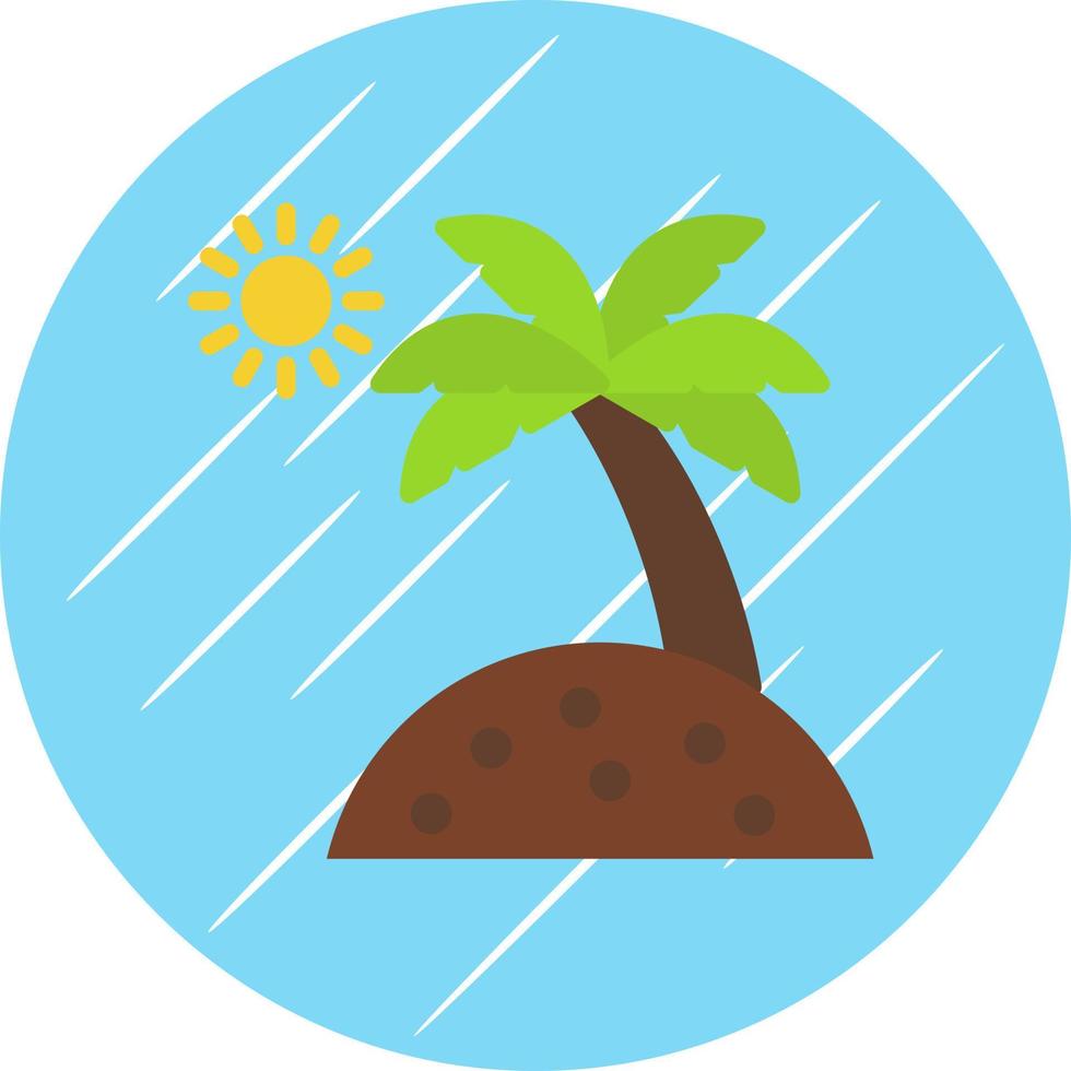 diseño de icono de vector de isla larga