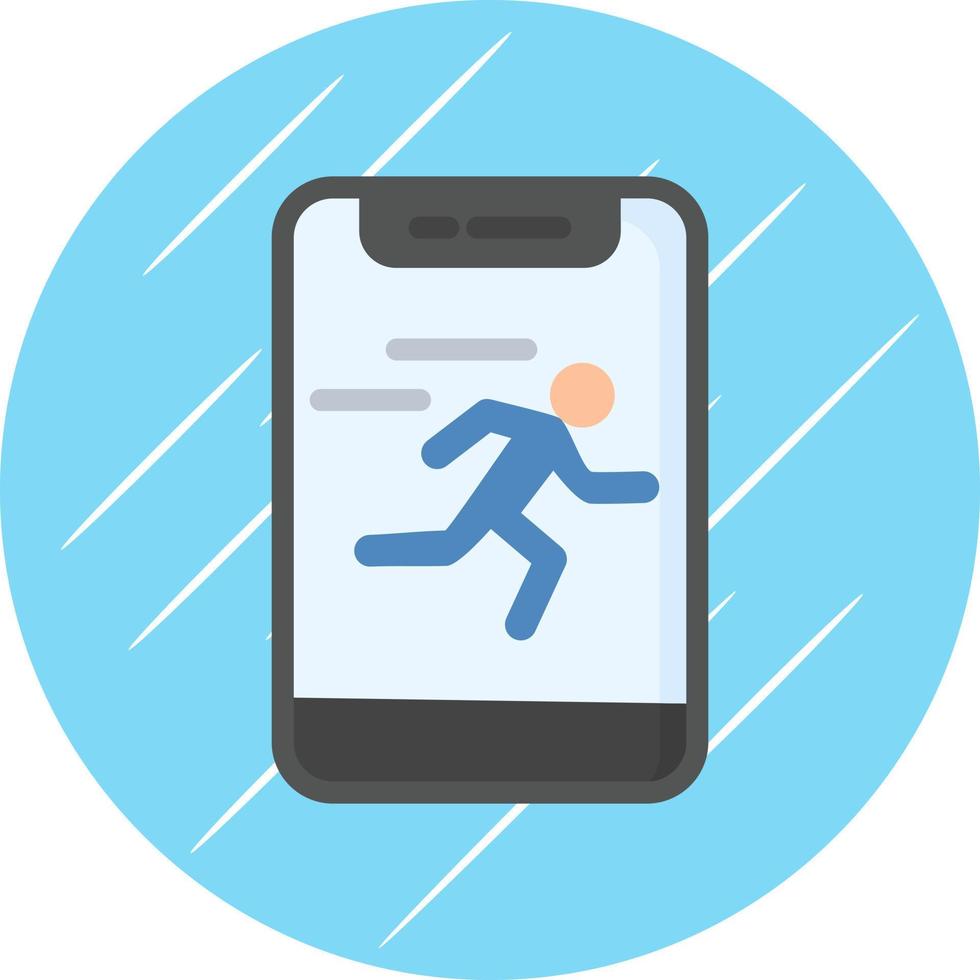 Running Vector Icon Design
