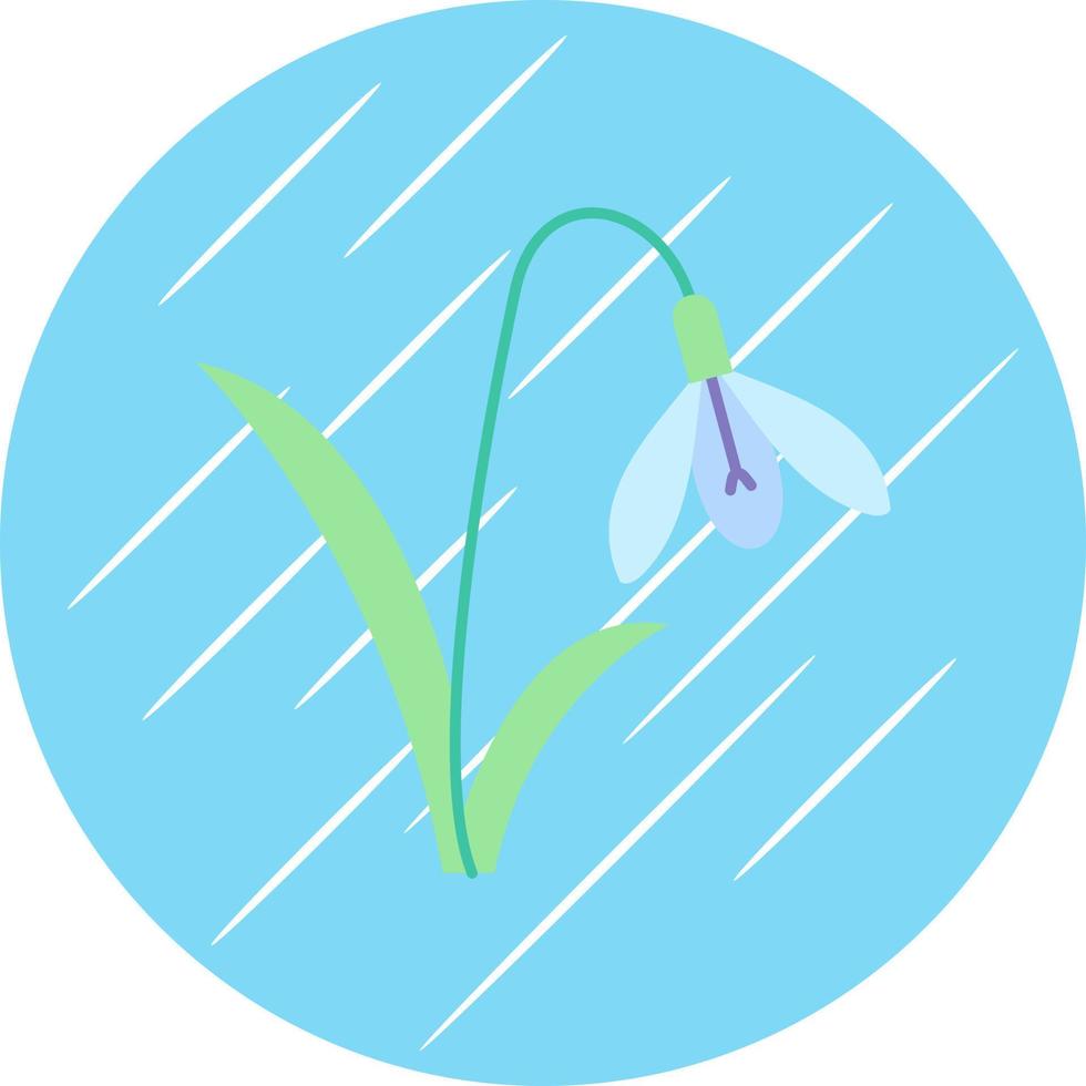 Snowdrop Vector Icon Design