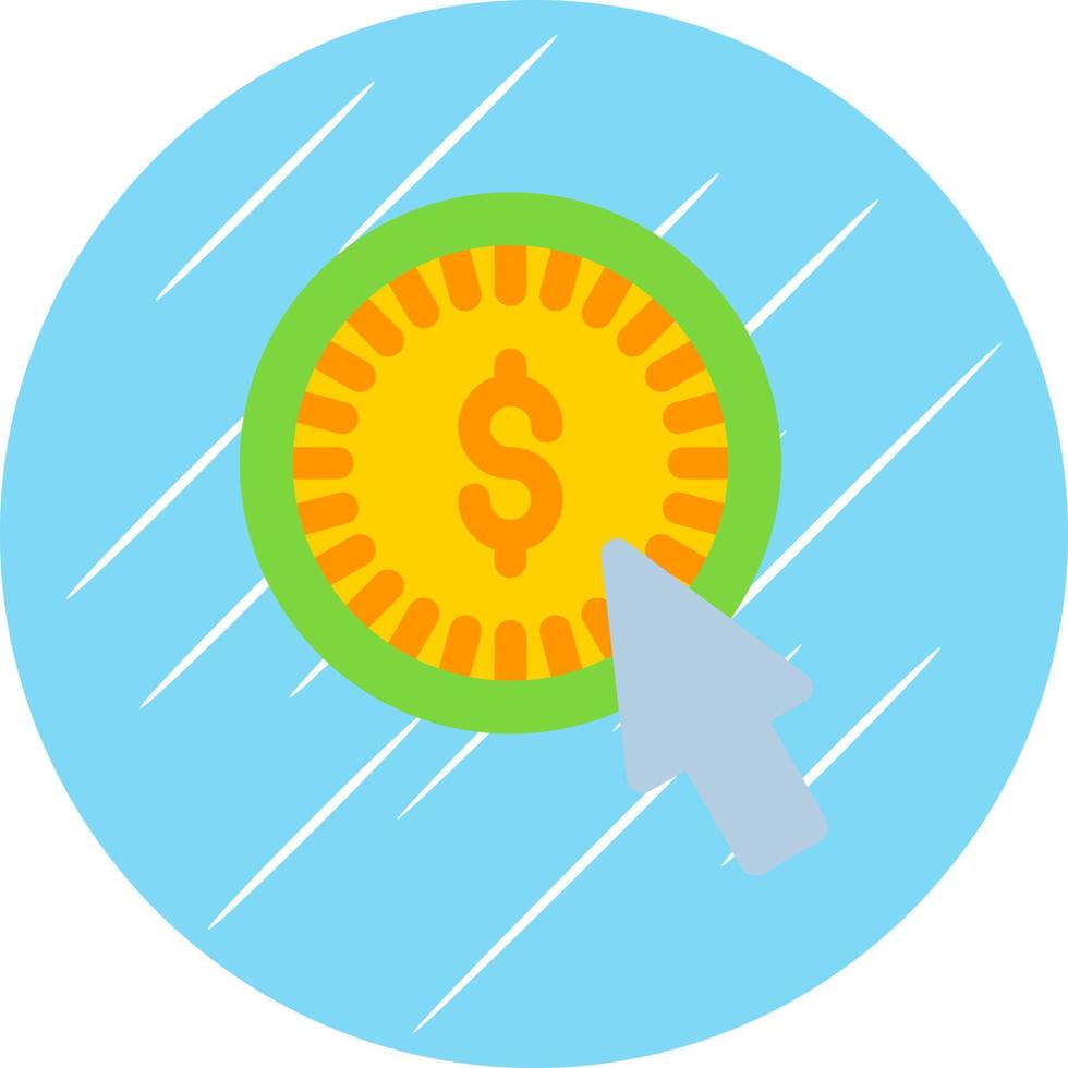 Pay Per Click Vector Icon Design