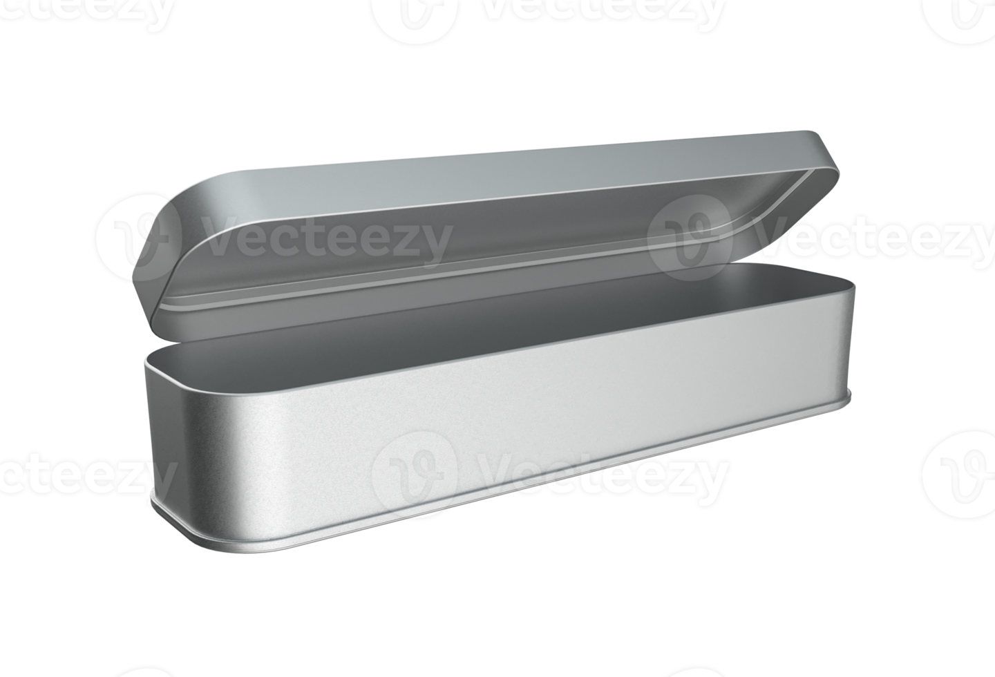 aluminum silver box isolated png