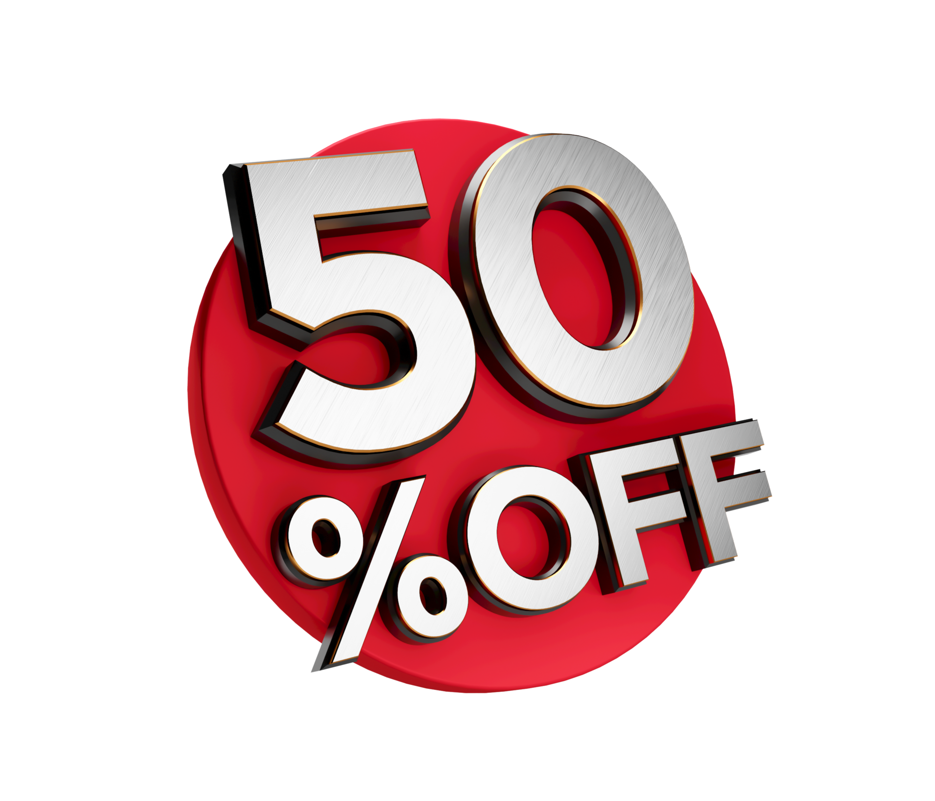 50 Percent off 3d Sign on White Special Offer 50 Discount Tag flash, Sale  Up to Fifty Percent Off, big offer, Sale, Offer Label, Sticker, Banner,  Advertising, offer Icon flasher 3d illustration 21299519 PNG