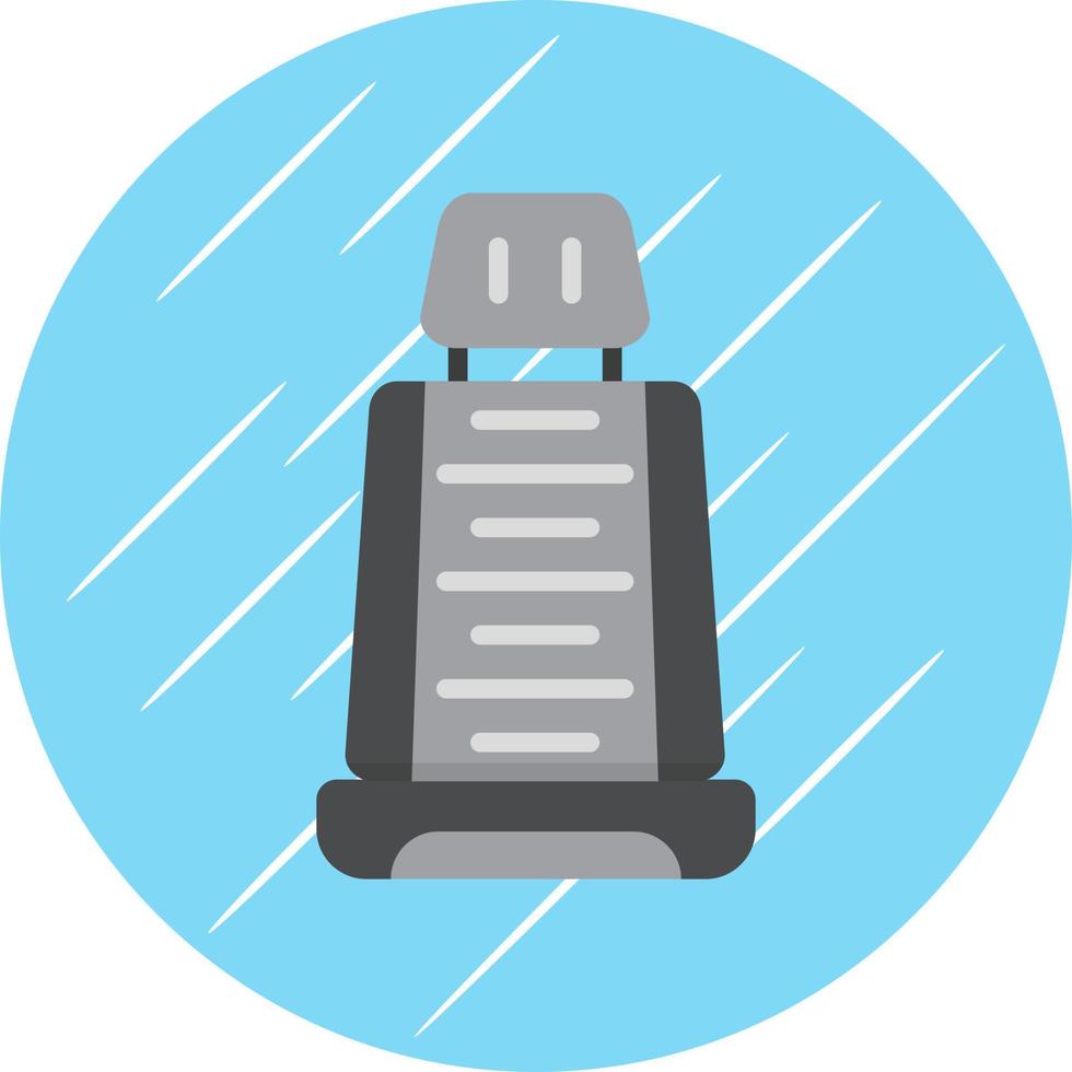 Racing Car Seat Vector Icon Design