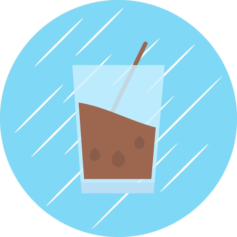 Chocolate Milk Vector Icon Design