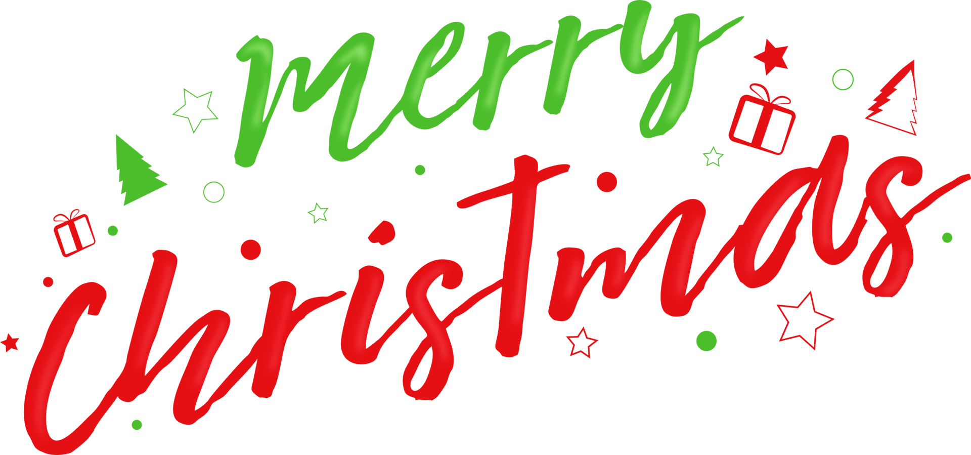Merry Christmas text of festive, calligraphy and lettering, graphic and