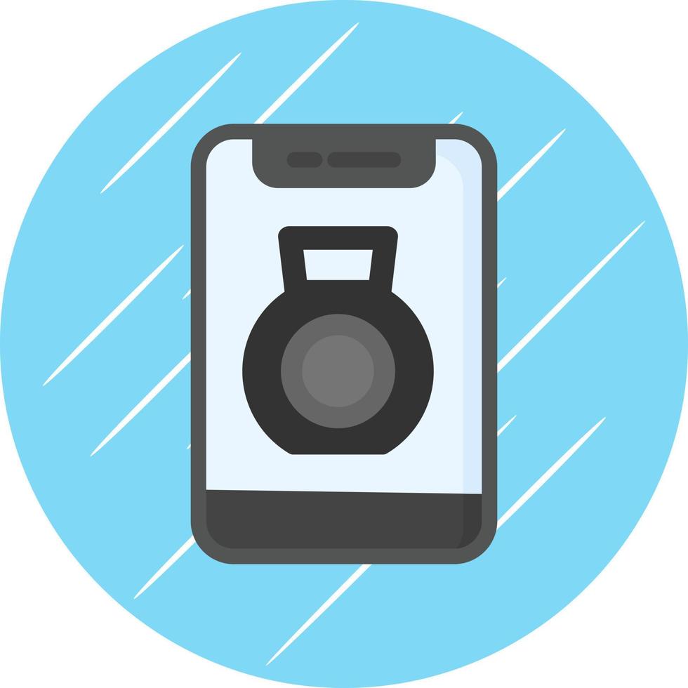 Kettlebell Vector Icon Design