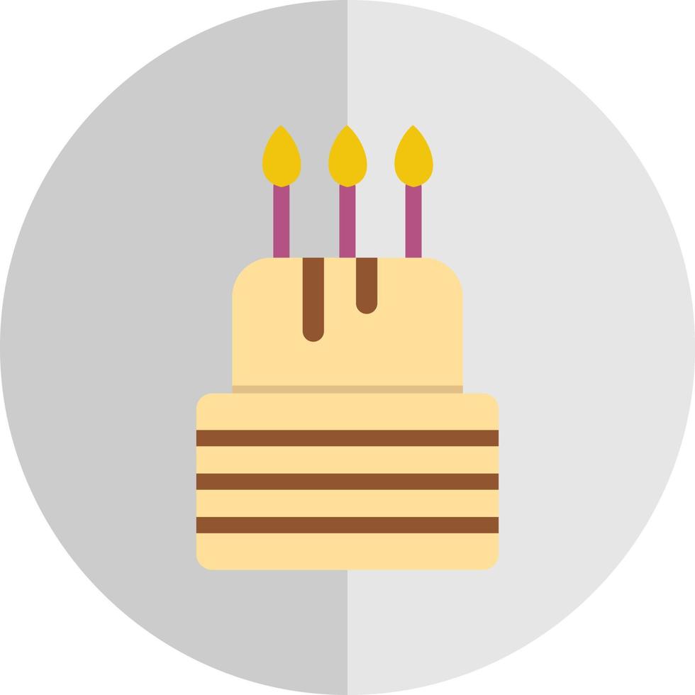 diseño de icono de vector de pastel de cumpleaños