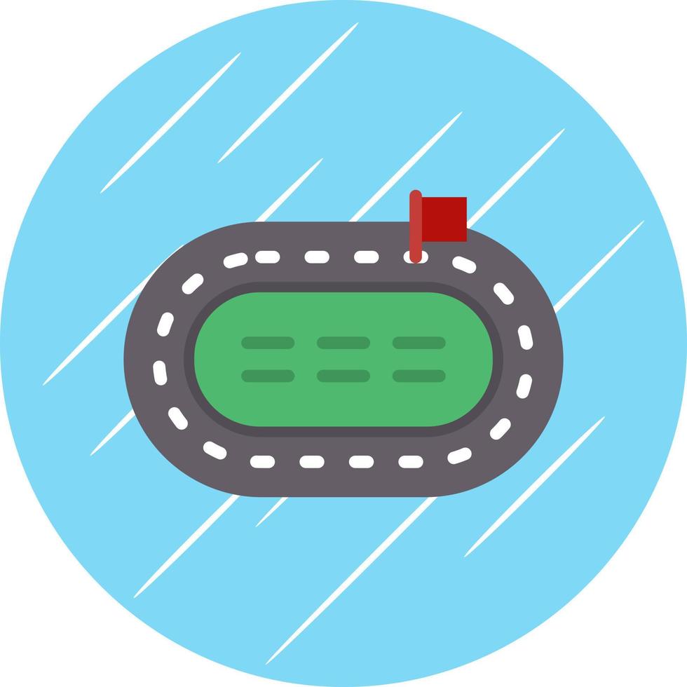 Race Track Vector Icon Design