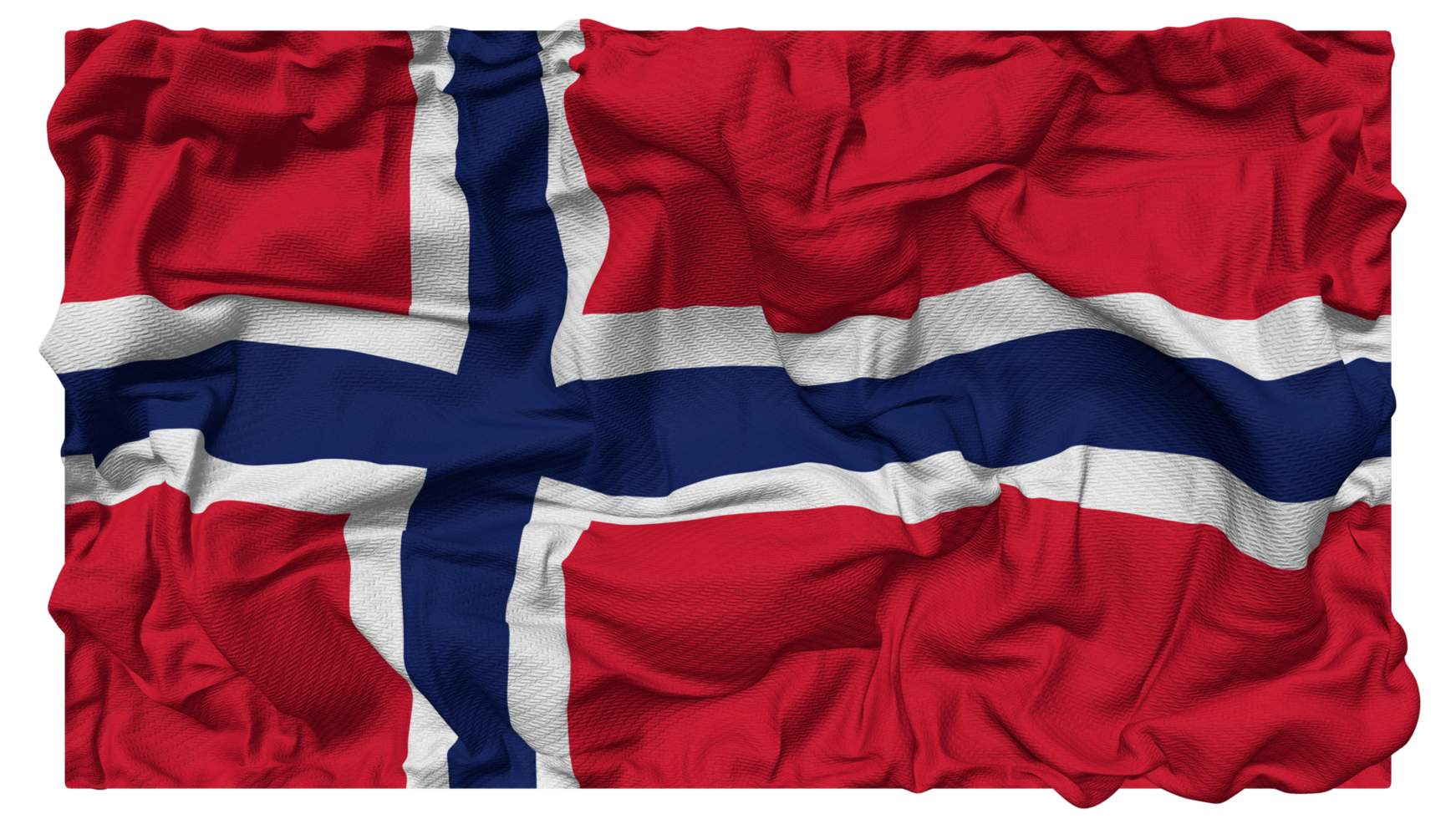 Norway Flag Waves with Realistic Bump Texture, Flag Background, 3D Rendering png