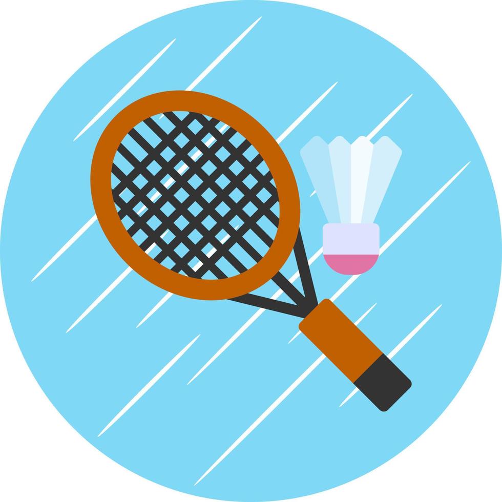 diseño de icono de vector de bádminton