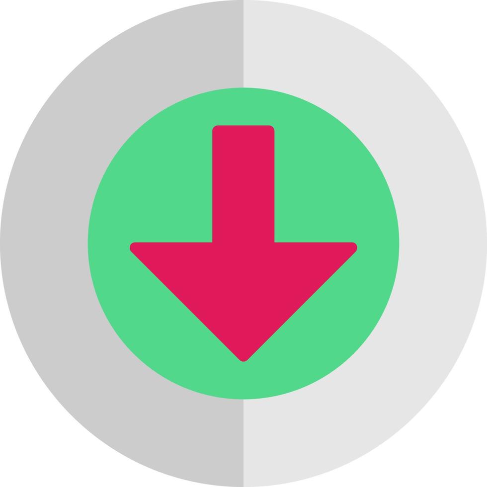 Arrow Alt Circle Down Vector Icon Design