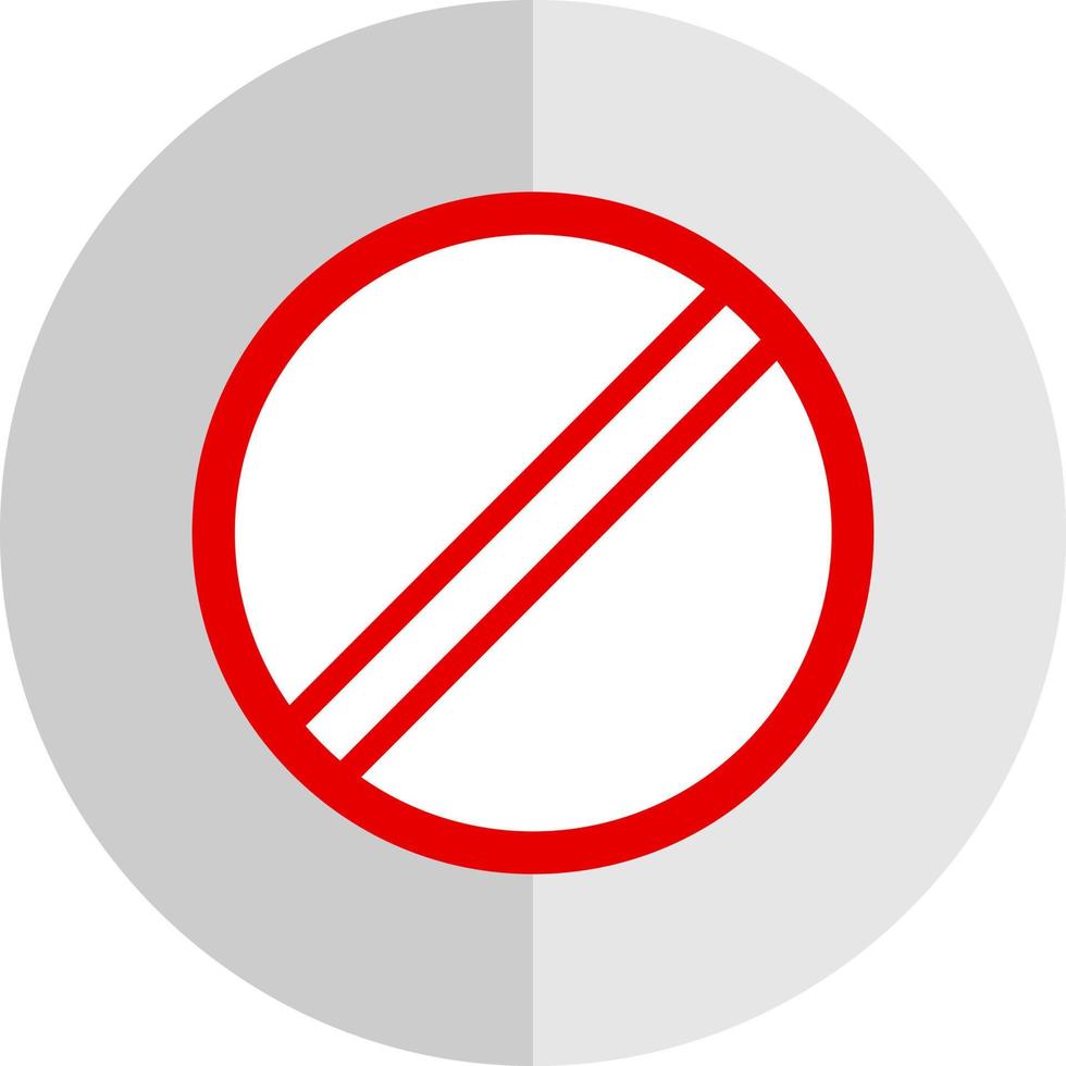 Ban Vector Icon Design