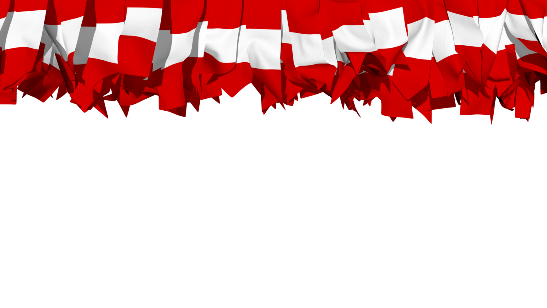 Peru Flag Different Shapes of Cloth Strip Hanging From Top, Independence Day, 3D Rendering png
