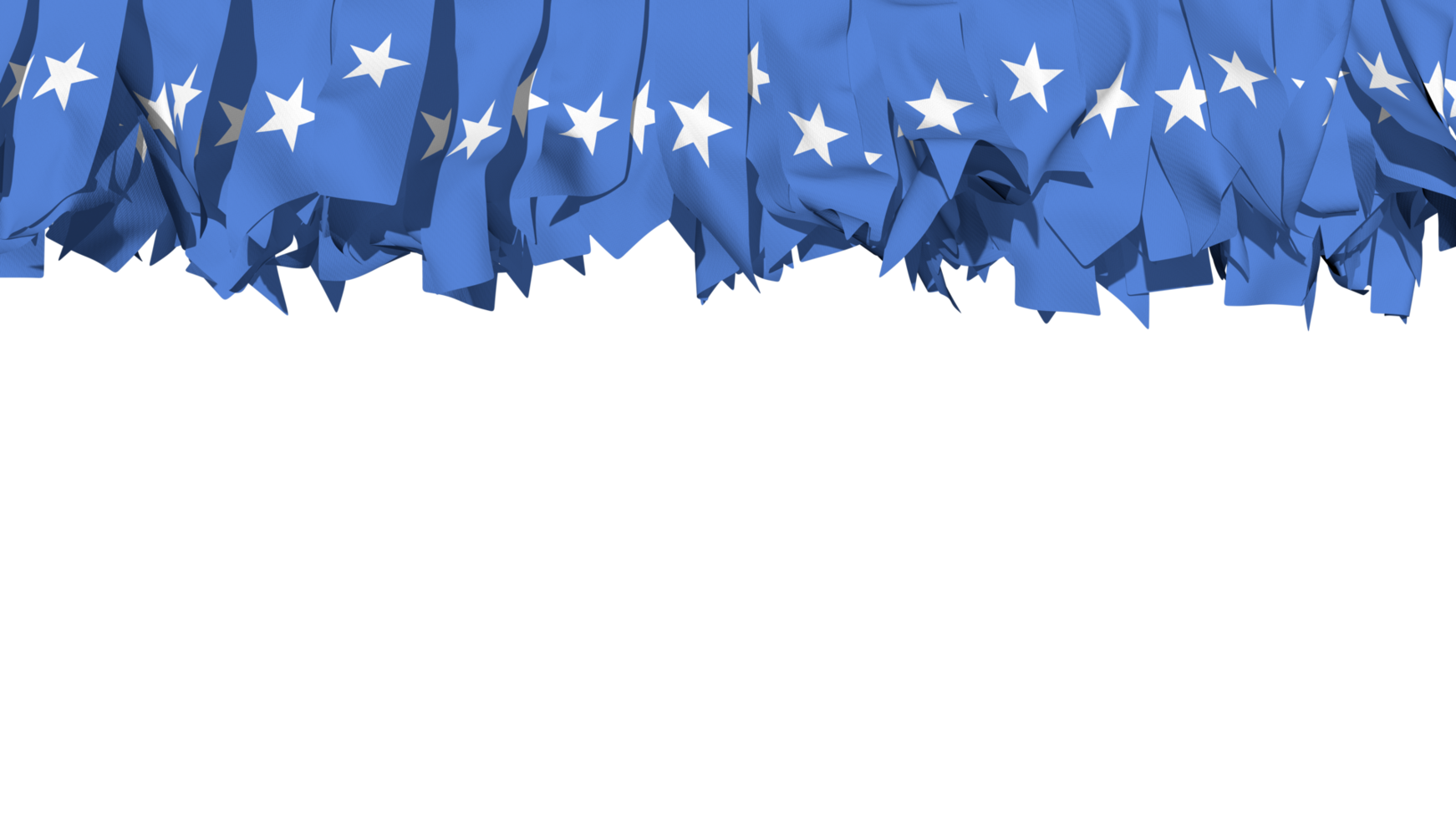 Somalia Flag Different Shapes of Cloth Stripe Hanging From Top