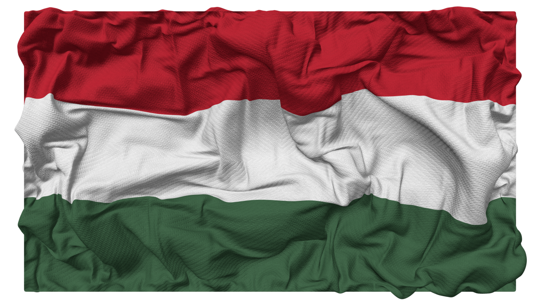 Hungary Flag Waves with Realistic Bump Texture, Flag Background, 3D Rendering png