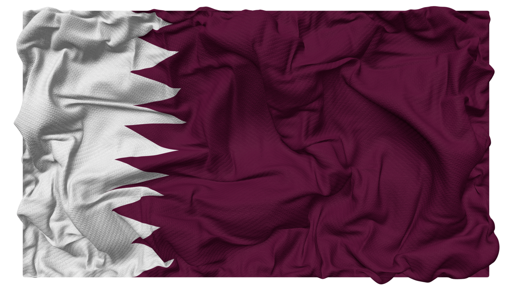 Qatar Flag Waves with Realistic Bump Texture, Flag Background, 3D Rendering png