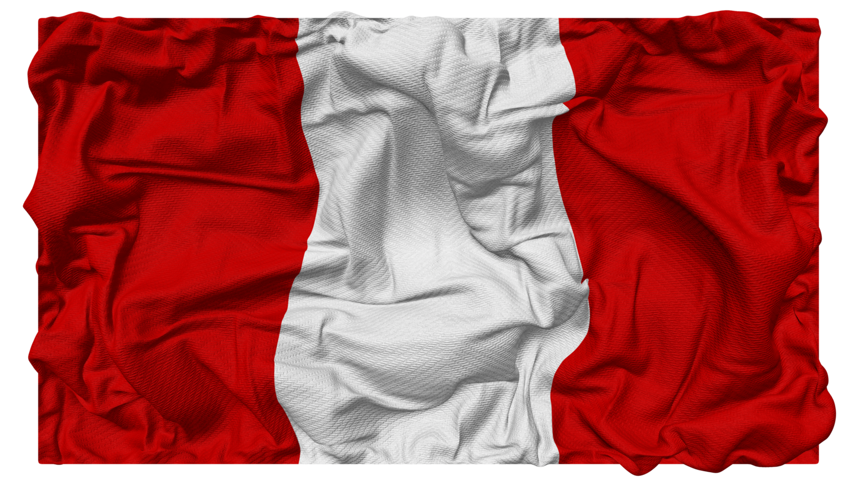 Peru Flag Waves with Realistic Bump Texture, Flag Background, 3D Rendering png