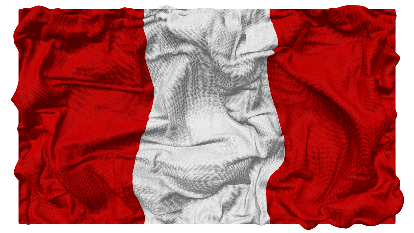 Peru Flag Waves with Realistic Bump Texture, Flag Background, 3D Rendering png