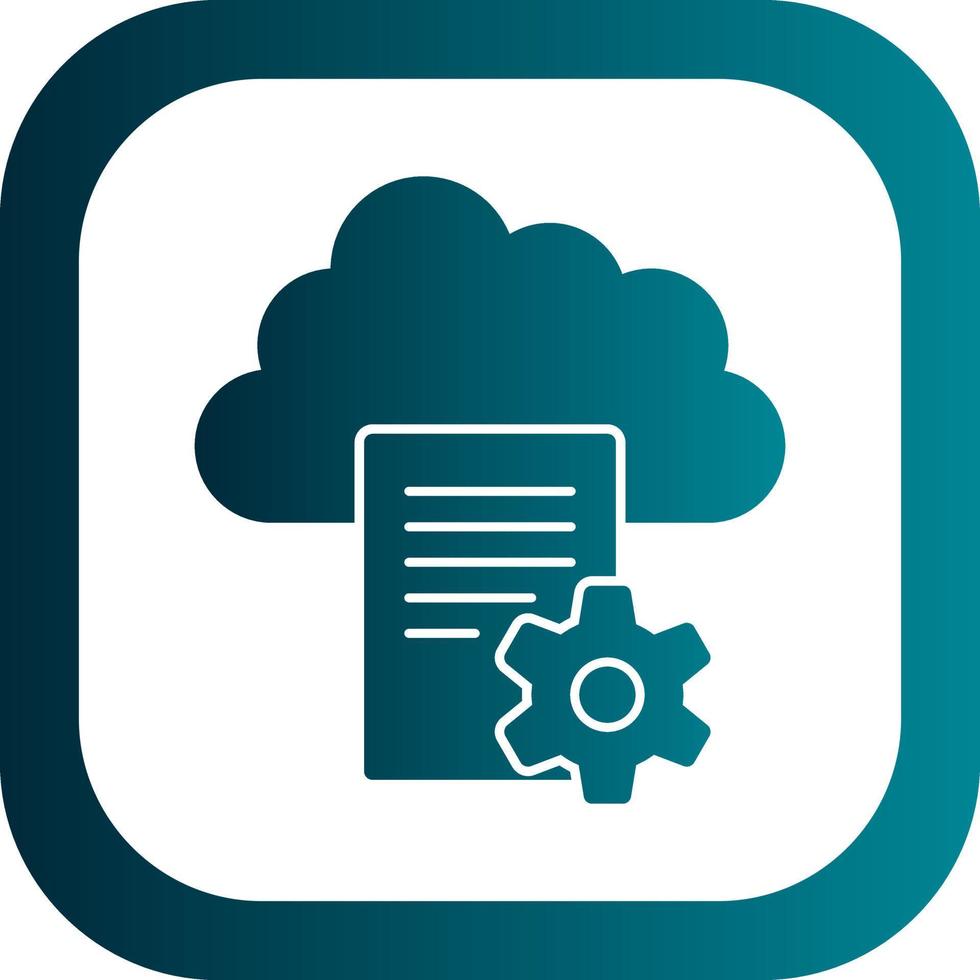 Cloud Storage Vector Icon Design