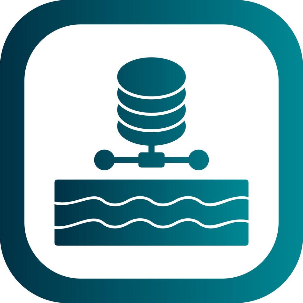 Data Lake Vector Icon Design